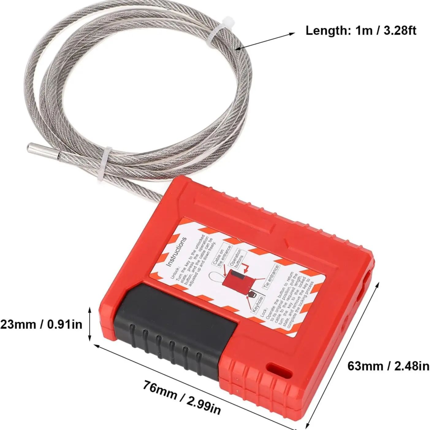4 mm Kablo Çapı, 1 m Uzunluğun - Cable Lock Flexible incelemesi ve fiyatı